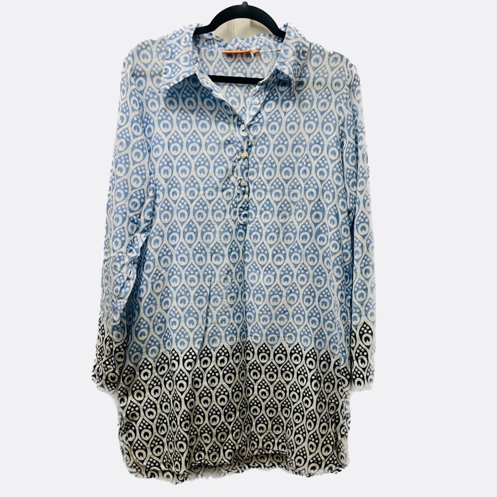 Oliphant Isla long collar shirt Sz L